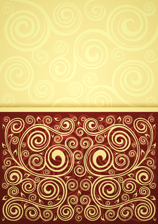 Vintage floral background.のイラスト素材