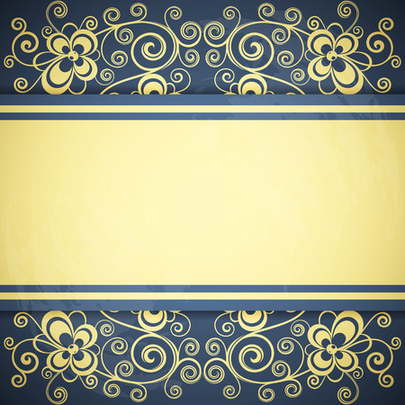 Vintage floral background.のイラスト素材