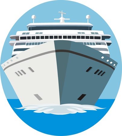 Cruise shipのイラスト素材