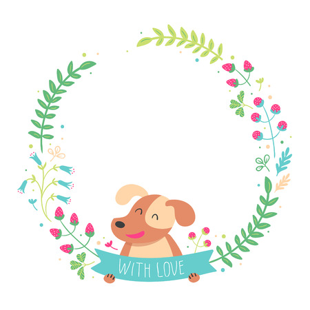 Vector illustration for wedding, birthday and other design.
Hand drawn lettering "With love"のイラスト素材