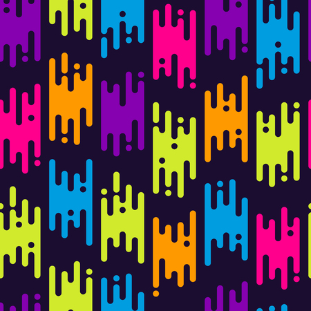 Abstract seamless pattern with flat geometric lines. Vector illustration in liquid style. Modern background for banner, print, poster, web.のイラスト素材