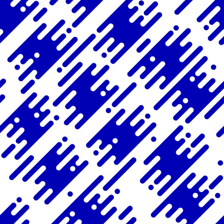 Abstract seamless pattern with flat geometric diagonal lines. Vector illustration in liquid style. Modern background for banner, print, poster, web.のイラスト素材