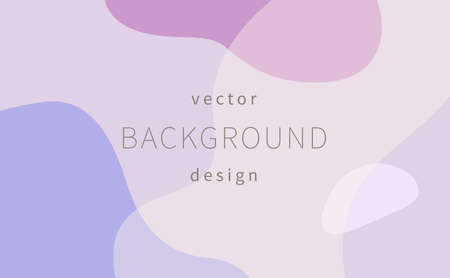 Abstract and floral background template. Contemporary collage with organic shapes and line in pastel...