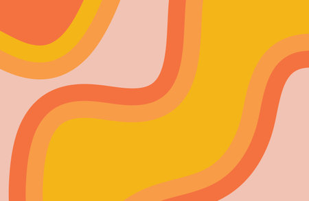 Grioovy psychedelic wave background. Retro background 70s hippie style. vector illustration.のイラスト素材