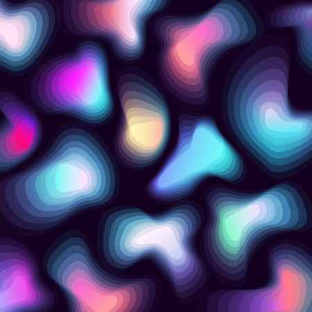 Abstract landscape background with dynamic shapes on black background. Mountainous terrain. Vector illustration in minimalistic styleのイラスト素材