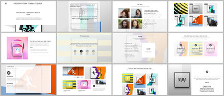 Vector templates for website design, presentations, portfolio. Templates for presentation slides,...