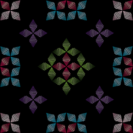 Modern stylish texture. Decorative geometrical vector illustration.のイラスト素材