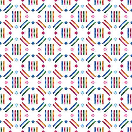Watercolor hand painted geometric seamless pattern. Abstract background in modern style for surface design, textile, wrapping paper, wallpaper, phone case print, fabric.の写真素材