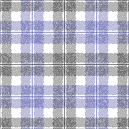 Tartan dotted vector seamless pattern. Abstract dots checkered background for surface design, textile, wrapping paper, wallpaper, phone case print, fabric.のイラスト素材