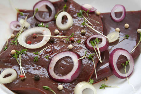 fresh liverの写真素材