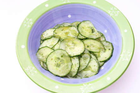 Salad of cucumbersの写真素材