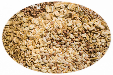 raw groats and cereals backgraund