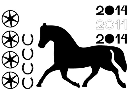 2014 Horseのイラスト素材