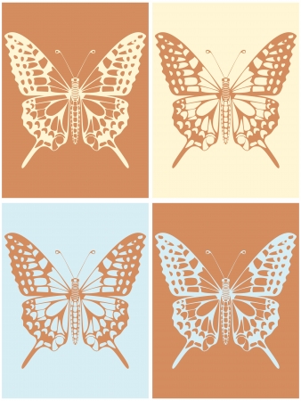 Machaon silhouette quattroのイラスト素材