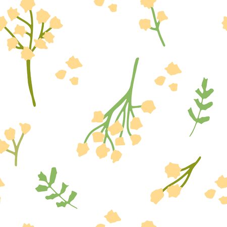 Australia hand drawn color vector seamless pattern. Scandinavian illustration. Wrapping paper, textile, background fill.のイラスト素材