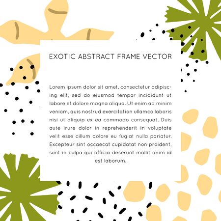 Premade design with place for text. Flower handdrawn vector icons. Textured illustration made in flat doodle style, colourful design.のイラスト素材