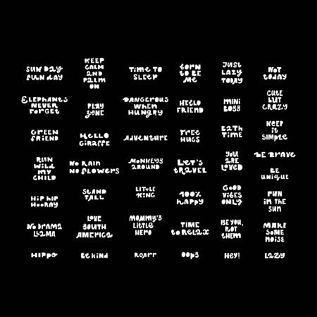 Hand drawn positive lettering quote . Unique motivation vector poster.Custom typography for your designs: t-shirts,bags,posters,invitation.のイラスト素材