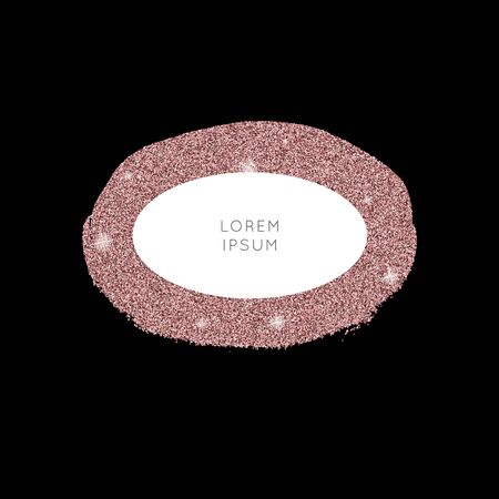 Shiny coral pink glitter vector background. Sparkling star dust texture for luxury rich greeting card. Isolated abstract round Shape design element.のイラスト素材
