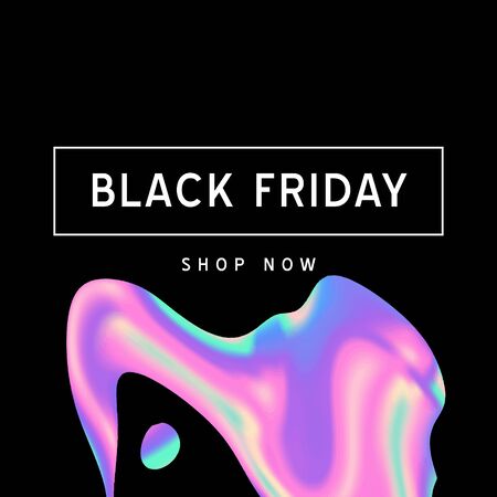 Vector Iridescent holographic fluid texture in vibrant gradient colors.Sale template for social media.Marbled ink Trippy image.Synthwave/retrowave/vaporwave neon aesthetics.Blue\pink\green\purpleのイラスト素材