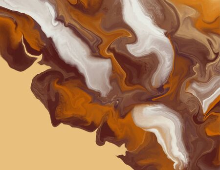 Coffee  brown marble abstract background template.Modern and original liquid texture.Good for design covers, presentation, 
invitation, flyers, posters, business cards and social media.のイラスト素材