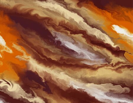 Coffee  brown marble abstract background template.Modern and original liquid texture.Good for design covers, presentation, invitation, flyers, posters, business cards and social media.のイラスト素材