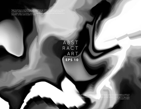 Vector abstract monochrome holographic iridescent pattern.Black and white gradient background in modern   colors. Good for wallpaper,cover, book, printing, gift card, fashion design.のイラスト素材