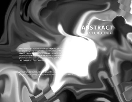 Vector abstract monochrome holographic iridescent pattern.Black and white gradient background in modern   colors. 
Good for wallpaper,cover, book, printing, gift card, fashion design.のイラスト素材