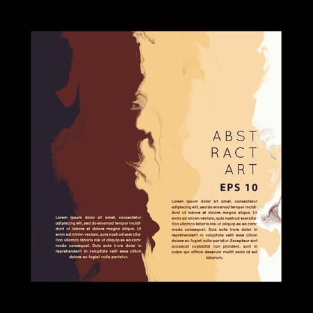 Coffee  brown gold marble abstract background template.Modern and original liquid texture.Good for design covers, presentation, invitation, flyers, posters, business cards and social media.のイラスト素材