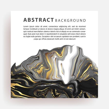 Golden Marble abstract creative background with space for text.Vector design pattern template.Good for design covers, presentation, invitation, flyers, posters, business cards, menu and social media.のイラスト素材