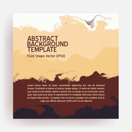 Coffee  brown gold marble abstract background template.Modern and original liquid texture.Good for design covers, presentation, invitation, flyers, posters, business cards and social media.のイラスト素材
