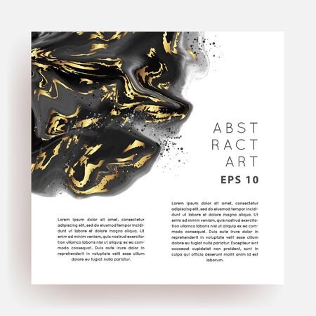 Golden Marble abstract creative background with space for text.Vector design pattern template.Good for design covers, presentation, invitation, flyers, posters, business cards, menu and social media.のイラスト素材