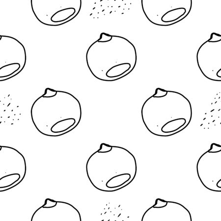 Walnut pattern. Seamless backgroundのイラスト素材