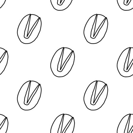 Pistachio pattern. Seamless background vectorのイラスト素材