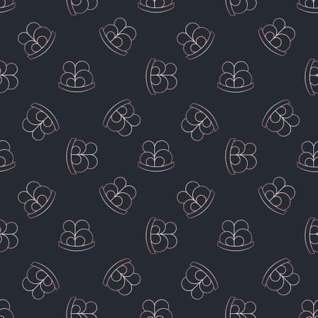 Golden crown seamless vector pattern. Geometric gold outline symbol of royalty. Vintage King and Queen logo Background.のイラスト素材