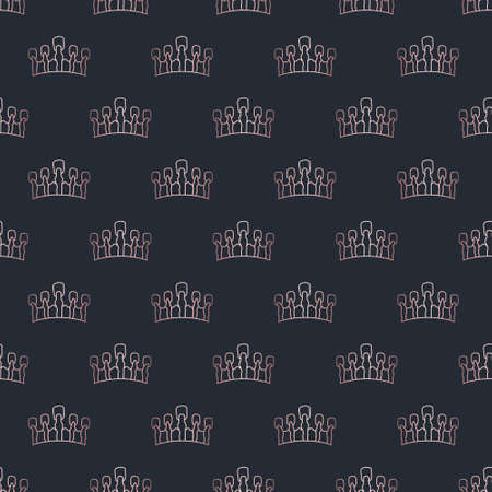 Golden crown seamless vector pattern. Geometric gold outline symbol of royalty. Vintage King and Queen Background.のイラスト素材