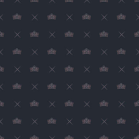 Golden crown seamless vector pattern. Geometric gold outline symbol of royalty. Vintage King and Queen Background.のイラスト素材