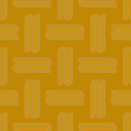 Vector abstract seamless pattern. Geometric elements in Boho style. Good for wall decoration, postcard or brochure cover design. Minimalist Mid century modern shapes.のイラスト素材