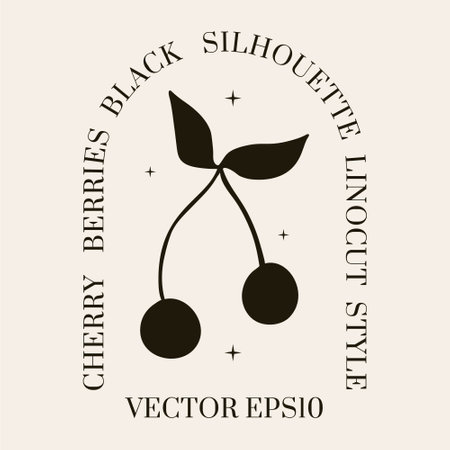 Floral shape composition. Minimal hand drawn folk style. Vector doodle texture with   flower branch. Good for cosmetics, beauty, tattoo, Spa, social media. Black on whiteのイラスト素材