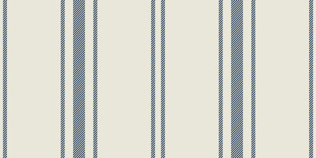 Modern french Farmhouse pattern in teal blue and beige colors. Seamless vector background. Linen vintage kitchen fabric. Textile ribbon trim texture.のイラスト素材