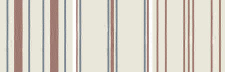 Modern french Farmhouse patterns set  in teal blue, burgundy red and beige colors. Seamless vector background. Linen vintage kitchen fabric. Textile ribbon trim texture.のイラスト素材