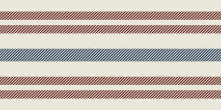 Modern french Farmhouse pattern in teal blue, burgundy red and beige colors. Seamless vector background. Linen vintage kitchen fabric. Textile ribbon trim texture.のイラスト素材