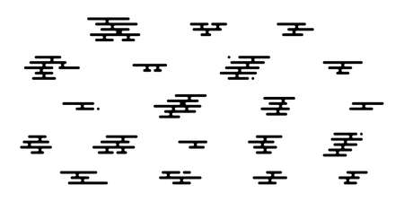 Japanese cloud modern geometry pattern. Chinese oriental style minimal design. Traditional isolated haze motif. Abstract flat kimono background for  textile, paper, spa, wallpaper, scrapbooking.のイラスト素材