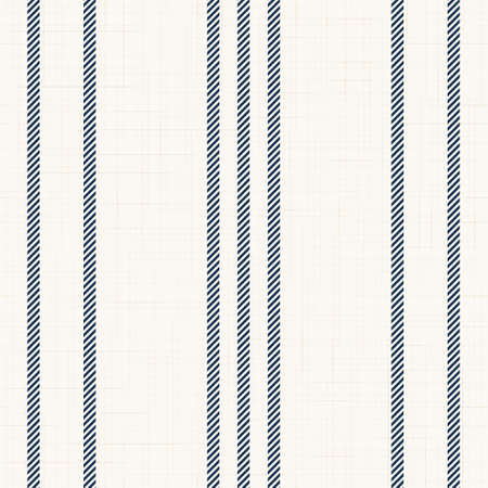Modern french Farmhouse pattern in teal blue and beige colors. Seamless vector background. Linen vintage kitchen fabric. Textile ribbon trim texture.のイラスト素材