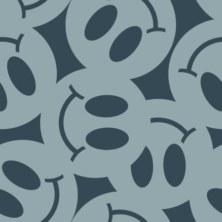 Groovy smile Y2K  Psychedelic vector background. Smiley seamless pattern in70s Retro Disco Style. Funky summer abstract modern aesthetic  print.Wall frame poster, banner or Social Media template.のイラスト素材