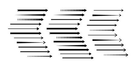Long arrow vector icon. Isolated design elementのイラスト素材