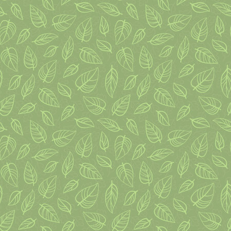 Seamless pattern with falling leaves; for greeting cards, wrapping paper, posters, banners, packaging.の写真素材