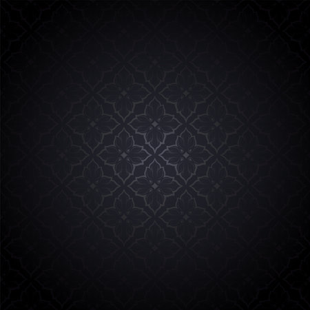 dark grey and black vintage background, royal with classic Baroque pattern, Rococo with darkened edges background, card, invitation, banner. vector illustration EPS 10のイラスト素材