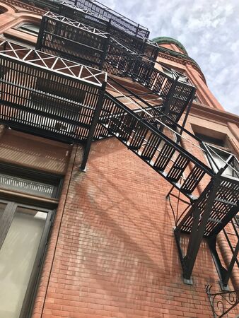 Apartment Fire Escapeの写真素材