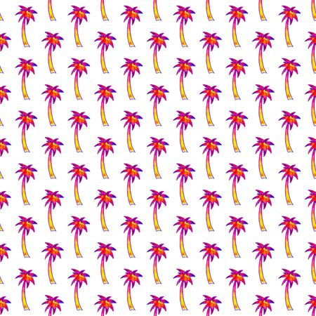 80s-90s style palm seamless pattern for fashion.の写真素材