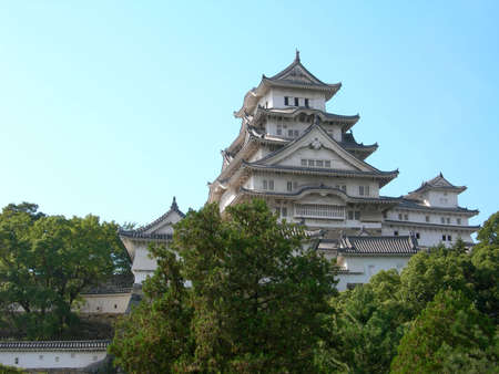 The famous Himeji Caslte near Kobe, Japan          のeditorial素材